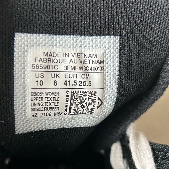 Converse Chuck Taylor All Star Hi Lugged – W 10, Black/White, Lightly Worn - Picture 9 of 9